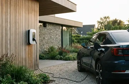 Installation de borne murale 7,4 kW à domicile