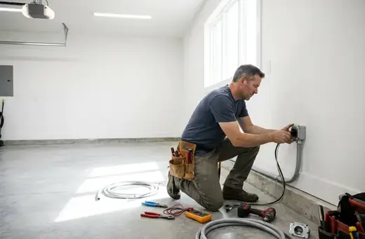 Installation de prise renforcée pour véhicule électrique